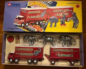 Corgi Classics Foden S21 Lorry And Trailer With Elephants, Pedestal And Rider - Picture 1 of 4