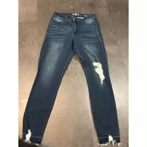 Rewash Mid Rise Distressed Skinny Jeans Trendy Denim Streetwear B-393 - Bild 1 von 6
