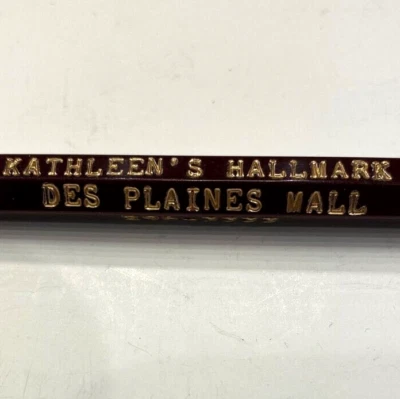 Pluma publicitaria Kathleen's Hallmark Store años 70 Des Plaines Mall Illinois #1 Foto 1 de 4