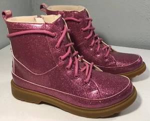 UGG ROBLEY GLITTER Boots Kids Size 6 BERRY ROSE PINK TODDLER - Picture 1 of 9