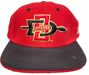 Vintage San Diego State Aztecs Hat Cap Fitted 7 1/4 The Game Y2K Wool Blend - Picture 1 of 12