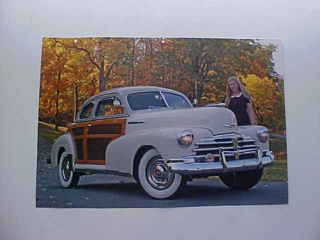 1948 Chevrolet Fleetmaster Coupe--brand new EZ frame '48 photo from NOS calendar Foto 1 de 1