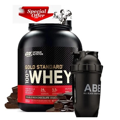 Optimum Nutrition Gold Standard 100% whey 2.2kg + ABE BULLET SHAKER - Image 1 of 3