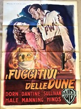 MANIFESTO AFFICHE ORIGINALE'I FUGGITIVI DELLE DUNE'2F-Dorn,Sullivan1945MARTINATI