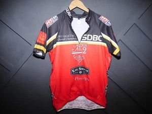 Men’s Sponsored Cycling Pactimo Jersey Short Sleeve Black And Red XL - Picture 1 of 17