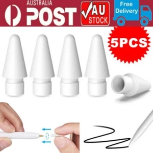 5 pack Apple Pencil Tips Replacement Pen Tips for iPad Digital Pens iPencil Nib - Picture 1 of 12