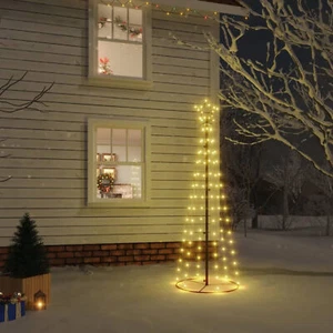 Christmas Cone Tree Warm White 108 LEDs 70x180 S4R0 - Picture 1 of 10