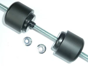 YAMAHA MT-07 MOTOCAGE 2014-2020 FRONT AXLE CRASH MUSHROOMS SPINDLE SLIDER BUNGS - Picture 1 of 5