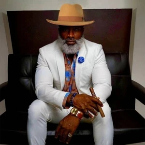 Para hombres Mezcla de Lana Retro Jazz Músico Estilo Panamá Vestido de Salón Fedora Top Sombrero - Imagen 1 de 18