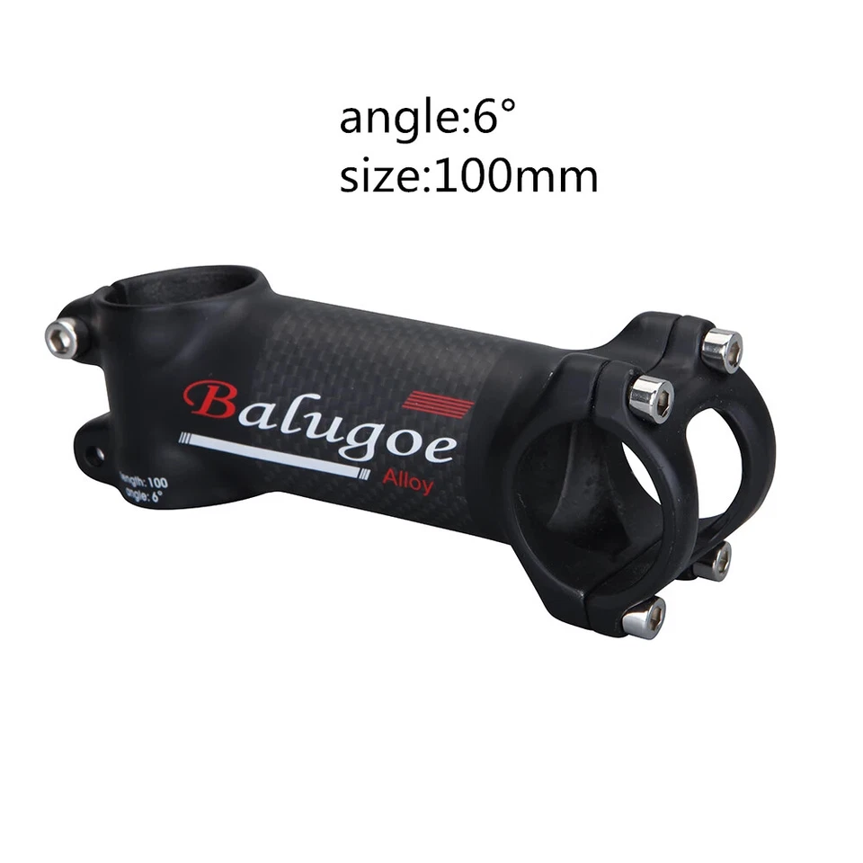 Vástago de fibra de carbono ultraligero para bicicleta de carretera 6 grados 70/80/90/100/110/120 mm Foto 1 de 4