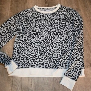 Zyia Active Langarm-Sweatshirt Rundhals schwarz Leopardenmuster Gr. L - Bild 1 von 3