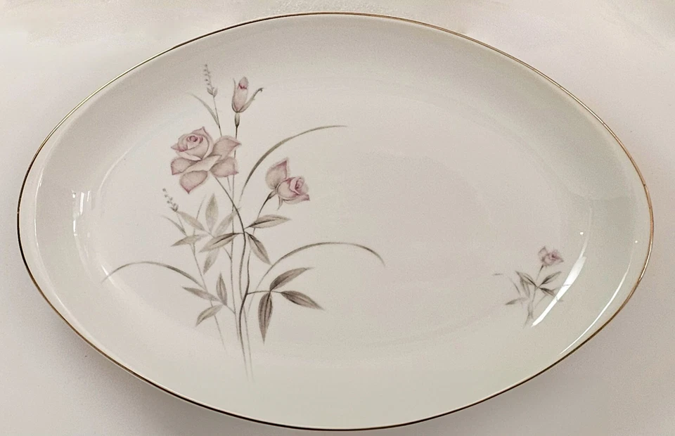 Royal Sovereign 腮红玫瑰中国-餐盘和服务碗 3 件套 — 第 1/3 张图片