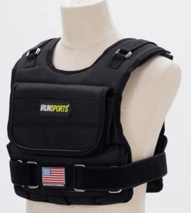 IRUNSPORTS Mens Weighted Vest, CrossFit, 50LBS Weights Included. - Picture 1 of 6