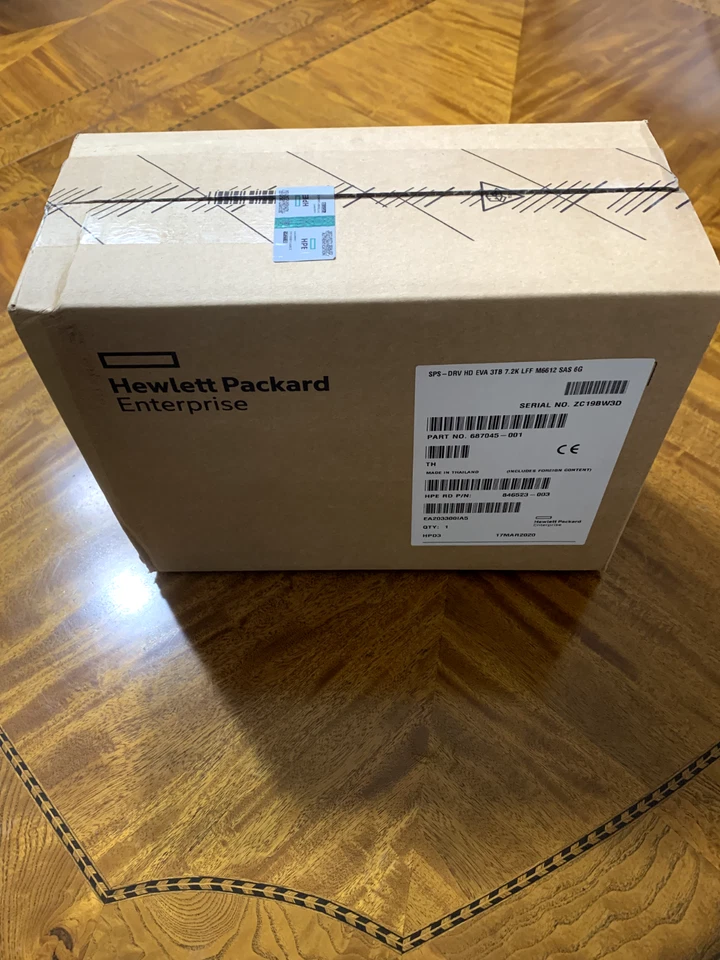 HP QR479A 687045-001 M6612 3TB 6G 7.2K RPM 3.5" SAS HARD DRIVE NEW SEALED - Image 1 of 1