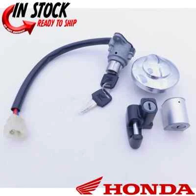 INTERRUPTOR DE ENCENDIDO HONDA / LLAVES TAPA DE COMBUSTIBLE JUEGO DE BLOQUEO 2005-2009 HONDA VTX1300 OEM Foto 1 de 4
