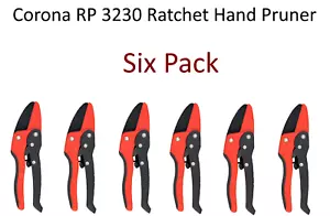 Corona RP 3230 Ratchet Hand Pruner - 3/4" Cut Capacity - Garden Shears - 6 Pack - Picture 1 of 12