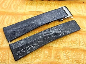 24mm/20mm Ostrich leg Leather Watch Band Bespoke Vintage Exotic Leather - Picture 1 of 19