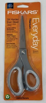 Fiskars Everyday Titanium Scissors 8”, New Unopened, VGC - Image 1 of 4