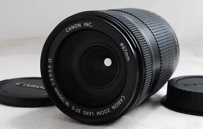 Lente zoom macro Canon EF-S 18-135 mm f/3,5-5,6 IS para Canon EF-S de Japón - Imagen 1 de 4