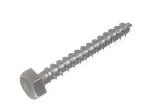 New 40 X Hexagon Hex Head Coach Screw BZP Zinc Plated Steel Fixing M10 X 75mm - - Picture 1 of 1