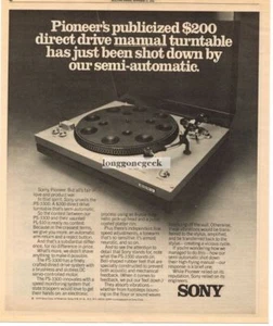Sony PS-3300 Plattenspieler Stereo HiFi Vintage Printwerbung 1976 - Bild 1 von 1