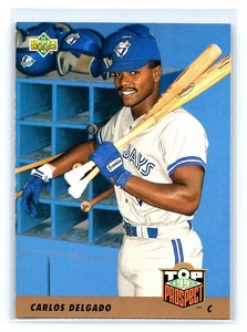 1993 Upper Deck Top Prospect D Carlos Delgado Rookie Toronto Blue Jays #425