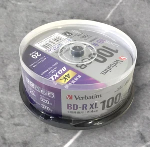 Verbatim Blu-ray Disc 20 Spindle 100GB 4X Speed BD-R XL Printable VBR520YP20SD4 - Picture 1 of 2