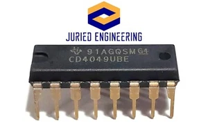 10PCS CD4049UBE CD4049 CMOS HEX Buffer/Converters - New IC - Picture 1 of 12