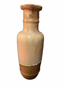 Vintage Royal Haeger 12.5”Brown Gold Lava Drip Pottery Vase MCM Tall Art USA - Picture 1 of 8