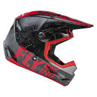Fly 2022 Kinetic Scan Youth Motocross Helmet (Black / Red) - Large 51-52Cm Mx