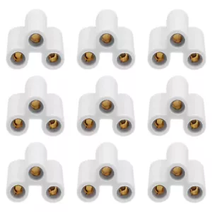 20pcs T5 T8 LED Lamp Connector Double End 3 Pin Female Adapter for LED Lamp New - Picture 1 of 12