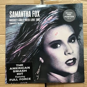 Samantha Fox- Naughty Girls (Need Love Too), Pink 12" Vinyl w/ Hype & Poster - Imagen 1 de 6