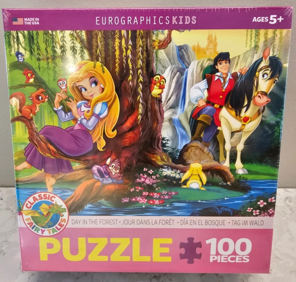 Rapunzel - Rompecabezas Día en el Bosque - 100 Piezas 19"x13" EuroGraphics Foto 1 de 4