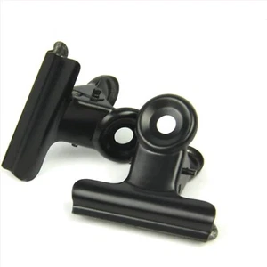 Versatile 30 Pack Black Bull Clips - Essential 22mm Metal Fasteners for Crafts - Picture 1 of 11
