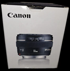 Canon EF 50mm F/1.4 USM Ultrasonic Lens for Canon SLR Cameras | NEW Open Box! - Picture 1 of 8