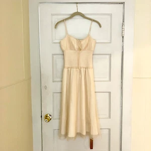 NWT Reformation Womens Laly Dress Size 0 Ivory Fairy Whimsigoth Shirring - Picture 1 of 10