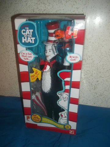 New - Talking CAT IN THE HAT Posable Figure new in box READ Cover