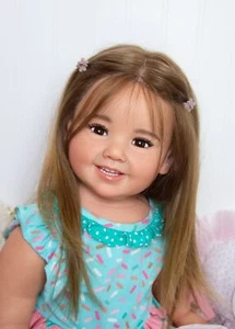 28inch Reborn Doll Kit Sweet Baby Huge Toddler Girl Soft Touch Fresh Color Mold