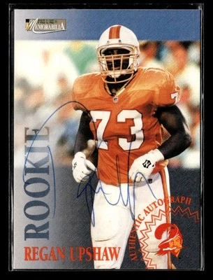 1996 Pro Line Memorabilia Regan Upshaw Rookie Autograph Auto Bucs FX206 - Image 1 of 2