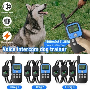 1/2/3 Pet Dog Wireless Electric Fence Containment System Training Collar Shock - Picture 1 of 20