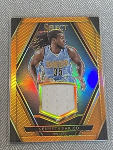 2015-16 Panini Select #30 Kenneth Faried Select Swatches Orange /49 - Picture 1 of 2