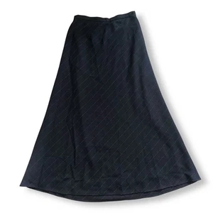 Vintage Lauren Ralph Lauren Worsted Wool Pinstripe Maxi Skirt Fits 27” Waist - Picture 1 of 4