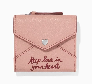 Brighton All My Lovin' Compact Wallet Pink Sand Style T11673 MSRP: $140 NWT - Picture 1 of 3