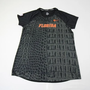 Florida Gators Nike Running Short Sleeve Shirt Women's Dark Gray/Black New - Picture 1 of 6