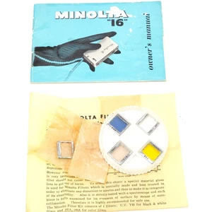 Minolta-16 Instruction Manual, 3 Filter Kit, 2 Close-Up Lens Attachments - Picture 1 of 5