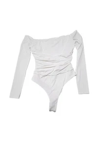 Body para mujer Princess Polly marfil manga larga grueso talla 2 hombros menos - Imagen 1 de 8