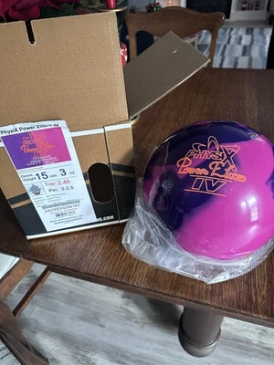 NEW -NIB 15lb OVERSEAS Storm Bowling Ball "PHYSIX POWER ELITE IV (4) " UNDRILLED - Image 1 of 4