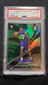 2017 Totalmente Certificato Kyle Kuzma Verde Rc 1/5 PSA Gemma Mint 10 - Foto 1 di 2
