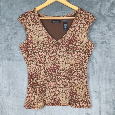 Top de mujer mediano marrón Babydoll Y2K malla boho acanalado ajustado bosque hadas duende Foto 1 de 4