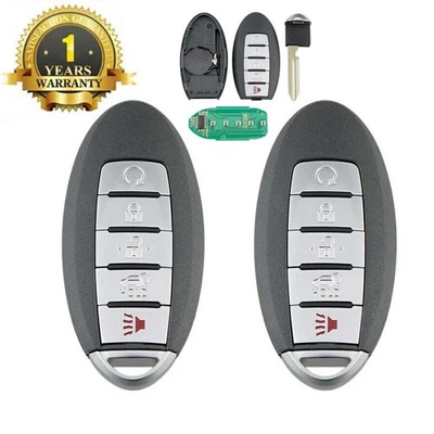 2 For 2015-2018 Nissan Pathfinder Murano Smart Prox Keyless Entry Remote Key Fob - Image 1 of 4